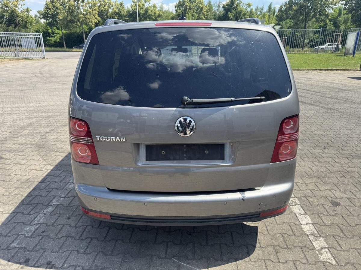 VW Touran 1T original Sto&szlig;stange Stossfaenger hinten LD7S Graumetallic Facelift Bj.2008
